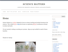 Tablet Screenshot of blog.science-matters.org